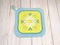 ITH Daisy Pot Holder 1 | Machine Embroidery Designs by JuJu