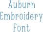 Auburn Embroidery Font | Machine Embroidery Designs by JuJu