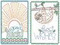 Best Wishes Greeting Cards 1 | Machine Embroidery Designs by JuJu