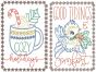 Christmas Greeting Cards 20 | Machine Embroidery Designs by JuJu