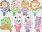 Sweet Ballerina Animals 2 Applique Machine Embroidery Designs by JuJu 
