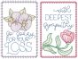 Sympathy Greeting Cards | Machine Embroidery Designs by JuJu