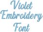 Violet Embroidery Font | Machine Embroidery Designs by JuJu