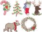Woodsy Christmas Applique | Machine Embroidery Designs by JuJu