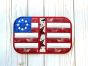 ITH Patriotic Flag Pot Holder | Machine Embroidery Designs by JuJu