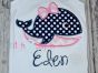 Girly Whale Applique | Machine Embroidery Designs by JuJu