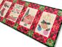 ITH Farmhouse Christmas Table Runner | Machine Embroidery Designs by JuJu