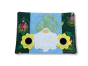 ITH Gnome Sunflower Mug Rug | Machine Embroidery Designs by JuJu