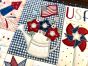 ITH Patriotic Table Runner | Machine Embroidery Designs by JuJu