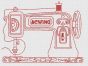 Vintage Sewing Machines Redwork Machine Embroidery Designs by JuJu