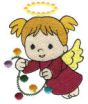 Christmas Angels Filled Machine Embroidery Designs by JuJu