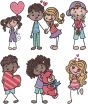 Valentines Stix People | Machine Embroidery Designs by JuJu