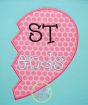 Best Friends Heart Applique | Machine Embroidery Designs by JuJu