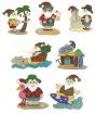 Tropical Santa Machine Embroidery Designs by JuJu