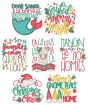 Christmas Word Art 7 Machine Embroidery Designs by JuJu
