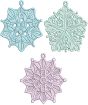 Free Standing Lace Snowflakes 2 | Machine Embroidery Designs by JuJu