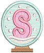 Snowglobe Alphabet | Machine Embroidery Designs by JuJu