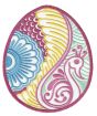 Mehndi Henna Easter Eggs Machine Embroidery Designs by JuJu