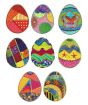 Fun n Funky Easter Eggs Applique Machine Embroidery Designs by JuJu 