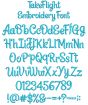 Take Flight Embroidery Font | Machine Embroidery Designs by JuJu
