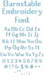 Barnstable Embroidery Font | Machine Embroidery Designs by JuJu