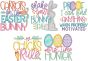 Cutesy Easter Word Art | Machine Embroidery Designs by JuJu