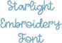Starlight Embroidery Font | Machine Embroidery Designs by JuJu
