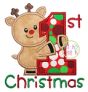 First Christmas Applique | Machine Embroidery Designs by JuJu