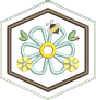ITH Busy Bees Flower Coaster | Machine Embroidery Designs by JuJu