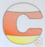 Candy Corn Sketch Embroidery Font | Machine Embroidery Designs by JuJu