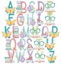 Reading Alphabet | Machine Embroidery Designs by JuJu