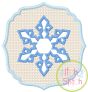 Embossed Snowflake Embroidery | Machine Embroidery Designs by JuJu