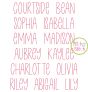 Courtside Bean Stitch Embroidery Font | Machine Embroidery Designs by JuJu