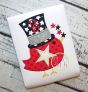 Patriotic Bird Applique | Machine Embroidery Designs by JuJu