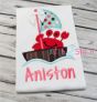 Sailing Crab Boat Applique | Machine Embroidery Designs by JuJu
