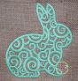 Scroll Bunny Embroidery | Machine Embroidery Designs by JuJu