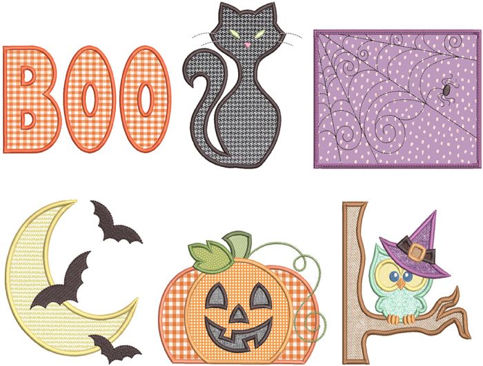 Spooktacular Halloween 1 | Machine Embroidery Designs by JuJu