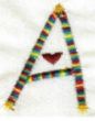 Heartstrings Alphabet Machine Embroidery Designs by JuJu