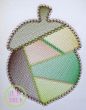 Fancy Patchwork Acorn Sketch Embroidery | Machine Embroidery Designs by JuJu