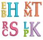 Stacked Monogram Alphabet Machine Embroidery Designs by JuJu