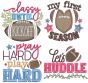Football Word Art 4 | Machine Embroidery Designs by JuJu