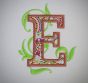 Applique Flourish Monogram Alphabet Machine Embroidery Designs by JuJu