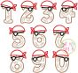 Pirate Numbers Set Applique