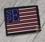 Stacked Serif Flag Frame Embroidery | Machine Embroidery Designs by JuJu