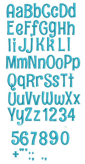 Ruby Embroidery Font Machine Embroidery Designs by JuJu
