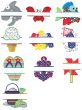 Split Summer Applique Machine Embroidery Designs by JuJu 