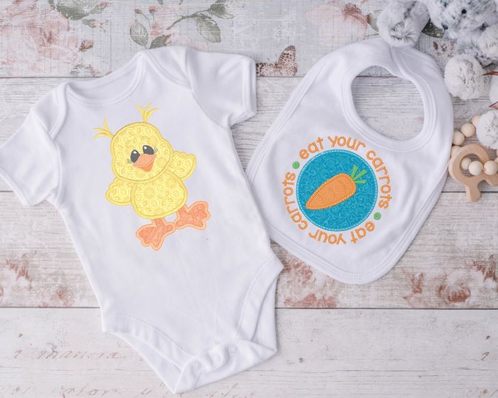 Eat Your Carrots Applique | Machine Embroidery Designs by JuJu