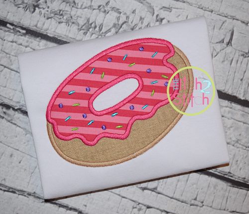 Donut Applique | Machine Embroidery Designs by JuJu