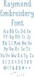Raymond Embroidery Font | Machine Embroidery Designs by JuJu