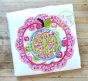 Apple Scallop Monogram Applique | Machine Embroidery Designs by JuJu